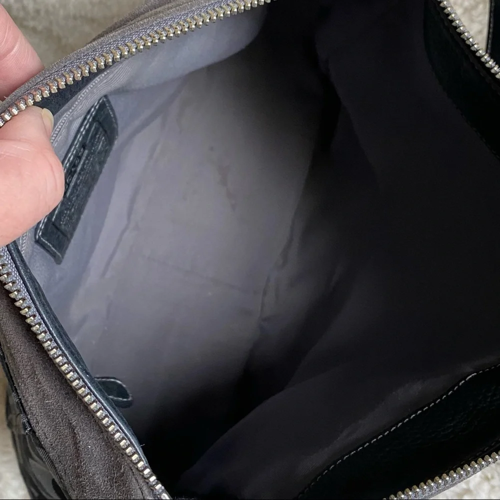 Coach Optic Signature “C” Black and Gray Shoulder Bag - Picture 8 of 10